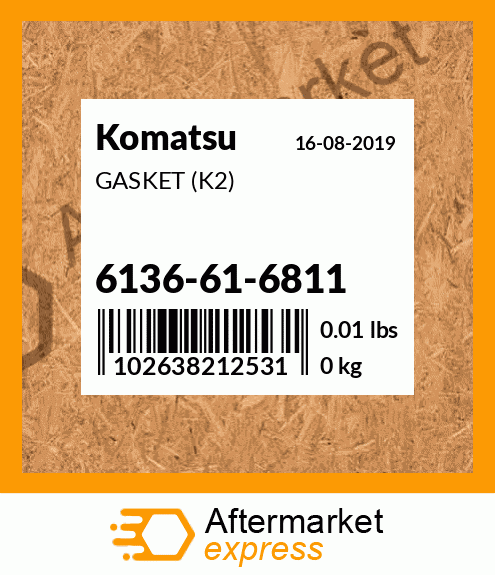 Spare part 6136-61-6811 + GASKET (K2)