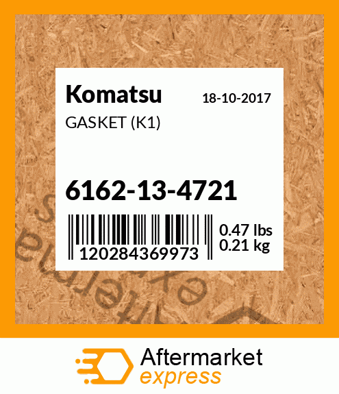 Spare part 6162-13-4721 + GASKET (K1)