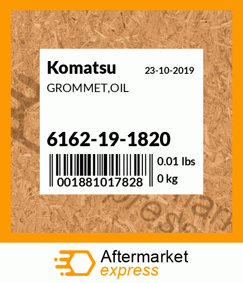 Spare part 6162191820 + GROMMET,OIL