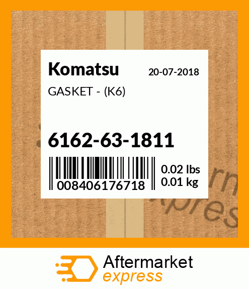 Spare part 6162-63-1811 + GASKET - (K6)