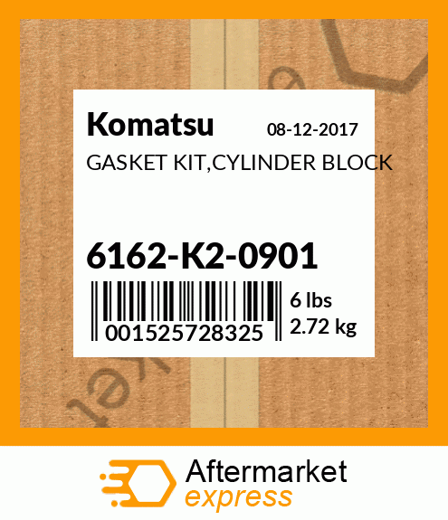 Spare part 6162-K2-0901 + GASKET KIT,CYLINDER BLOCK