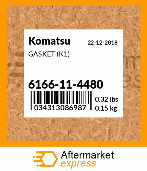 Spare part 6166-11-4480 + GASKET (K1)