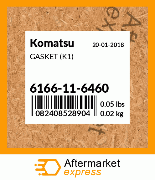 Spare part 6166116460 + GASKET (K1)