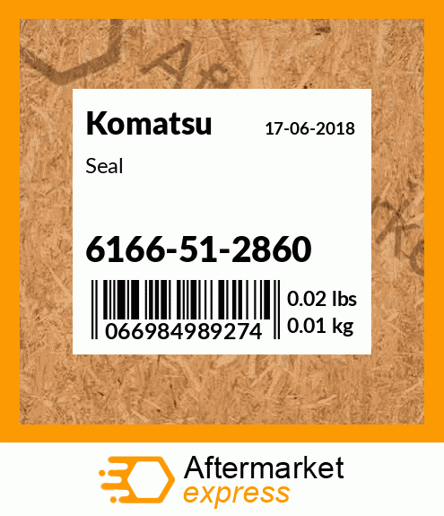 Spare part 6166-51-2860 + Seal