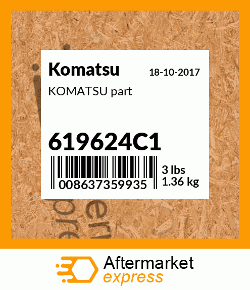 KOMATSU part 619624C1