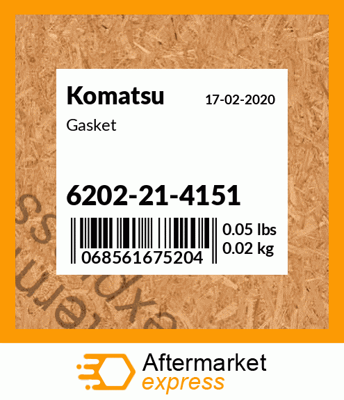 Spare part 6202-21-4151 + Gasket