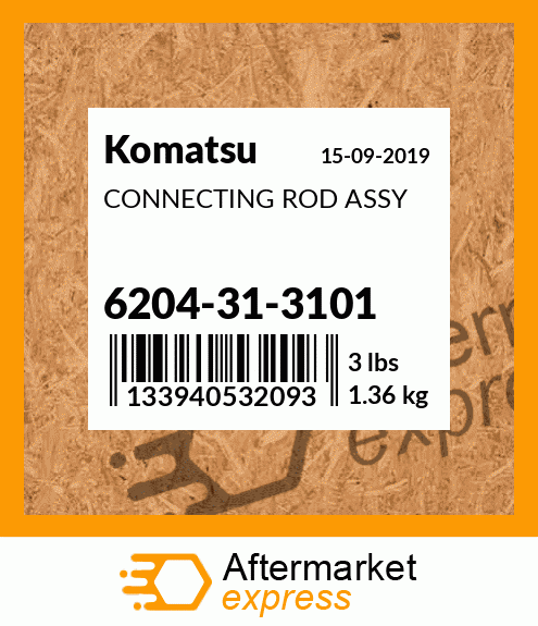 Spare part 6204-31-3101 + CONNECTING ROD ASSY