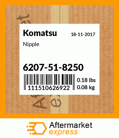 Spare part 6207-51-8250 + Nipple