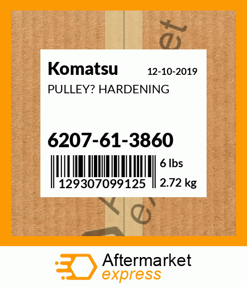 Spare part 6207-61-3860 + PULLEY? HARDENING