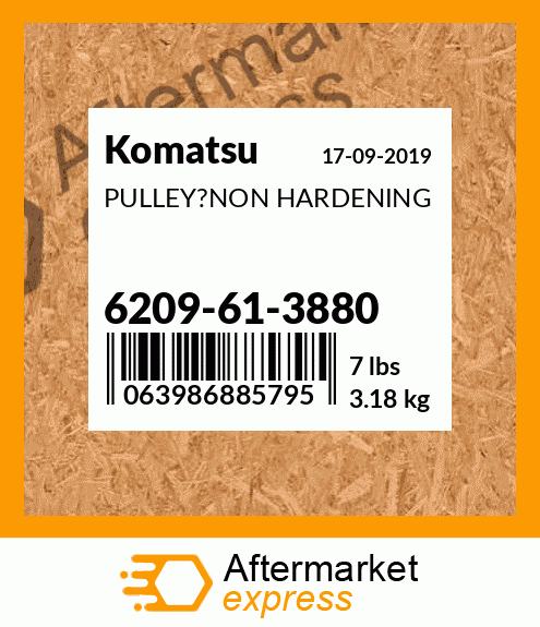 Spare part 6209613880 + PULLEY?NON HARDENING