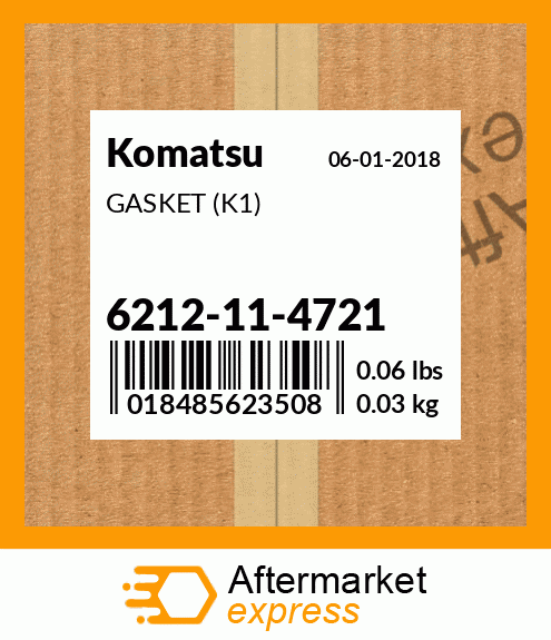 Spare part 6212114721 + GASKET (K1)