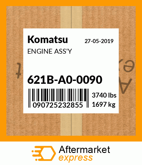 621B-A0-0090 - ENGINE ASS'Y fits Komatsu | Price: $161,541