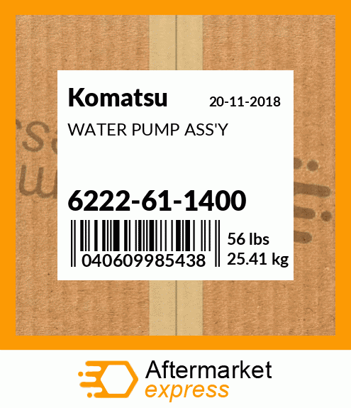 Spare part 6222611400 + WATER PUMP ASS'Y