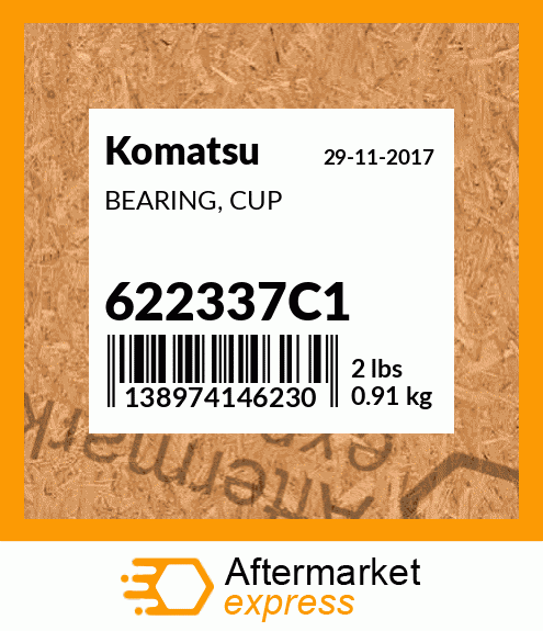 Spare part 622337C1 + BEARING, CUP