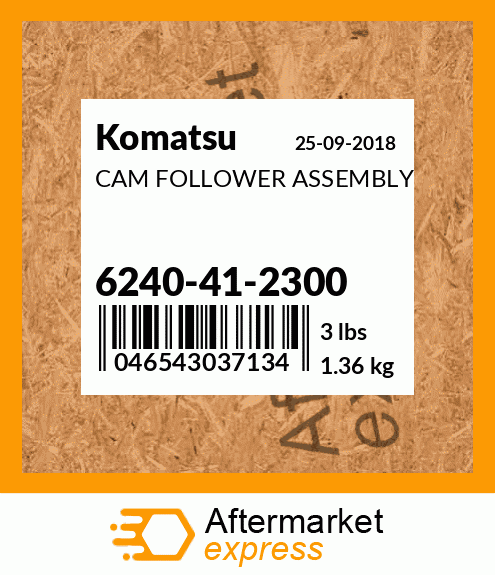 Spare part 6240-41-2300 + CAM FOLLOWER ASSEMBLY