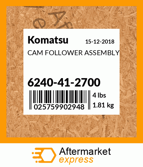 Spare part 6240-41-2700 + CAM FOLLOWER ASSEMBLY