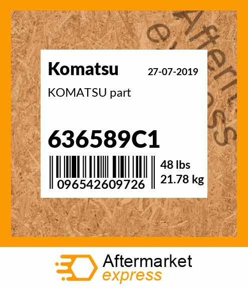 KOMATSU part 636589C1