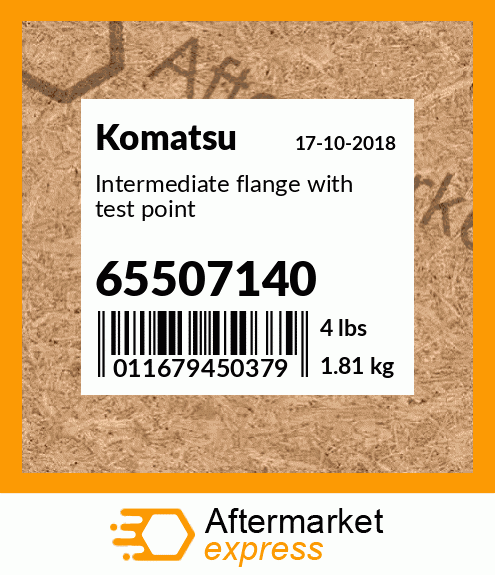 Spare part 65507140 + Intermediate flange with test point