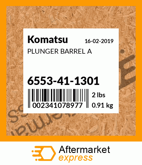 PLUNGER BARREL A