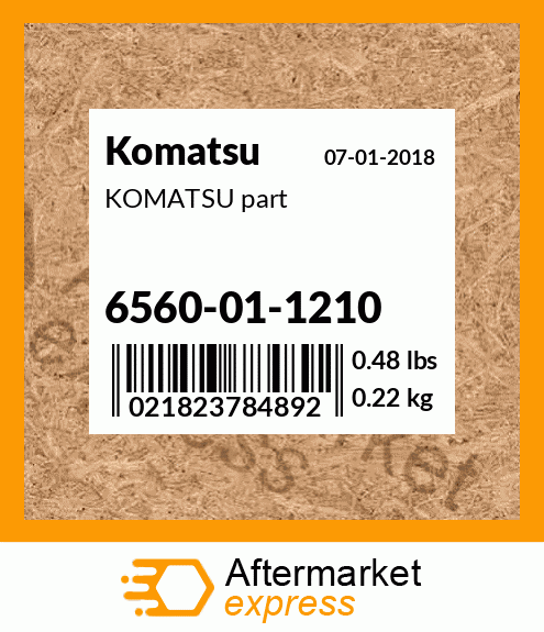 KOMATSU part 6560-01-1210