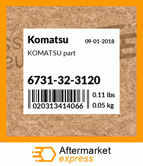 KOMATSU part 6731-32-3120