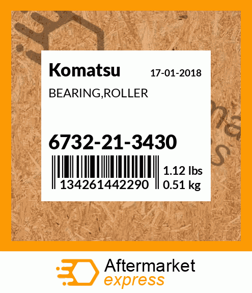 Spare part 6732213430 + BEARING,ROLLER