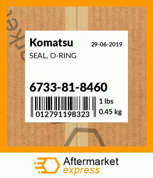 Spare part 6733-81-8460 + SEAL, O-RING