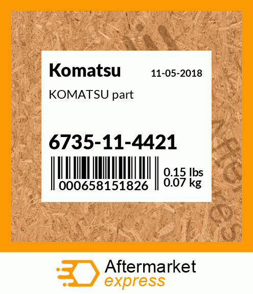KOMATSU part 6735-11-4421