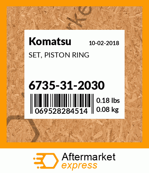 Spare part 6735312030 + SET, PISTON RING