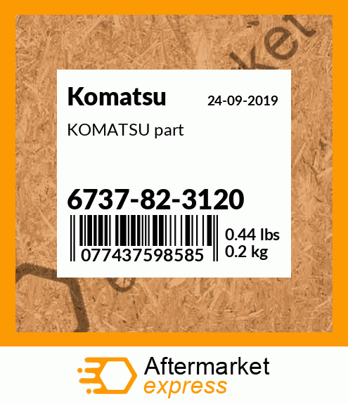 KOMATSU part 6737-82-3120