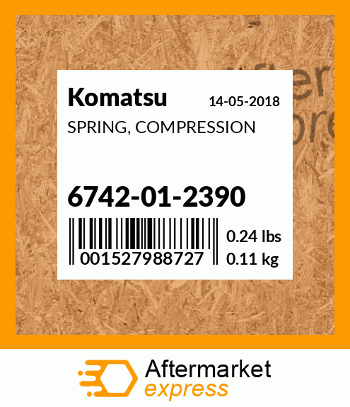 Spare part 6742012390 + SPRING, COMPRESSION