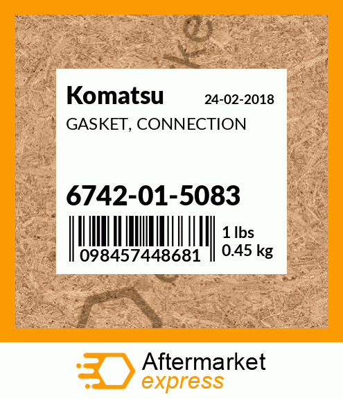 Spare part 6742015083 + GASKET, CONNECTION