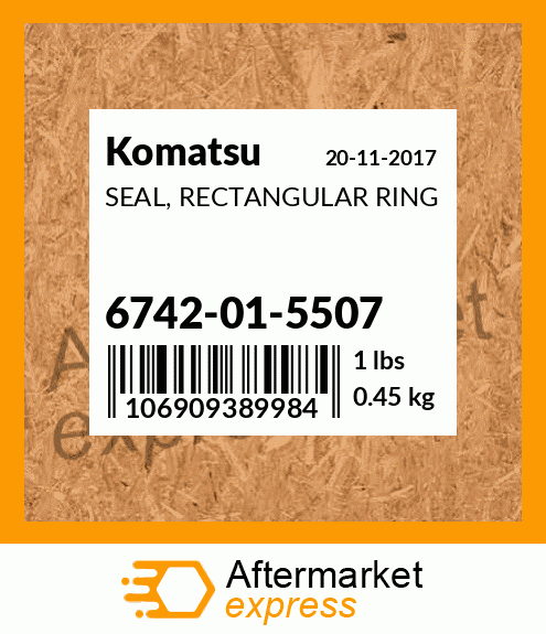 Spare part 6742015507 + SEAL, RECTANGULAR RING