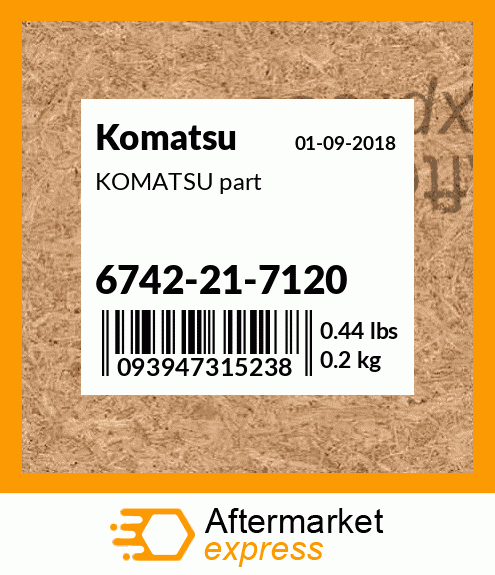 KOMATSU part 6742-21-7120