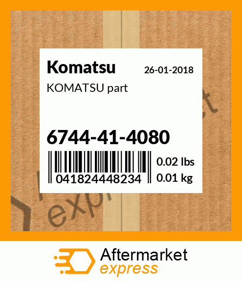 KOMATSU part 6744-41-4080