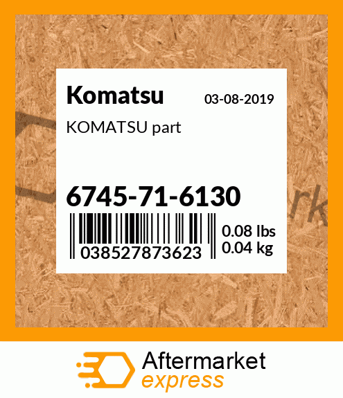 KOMATSU part 6745-71-6130