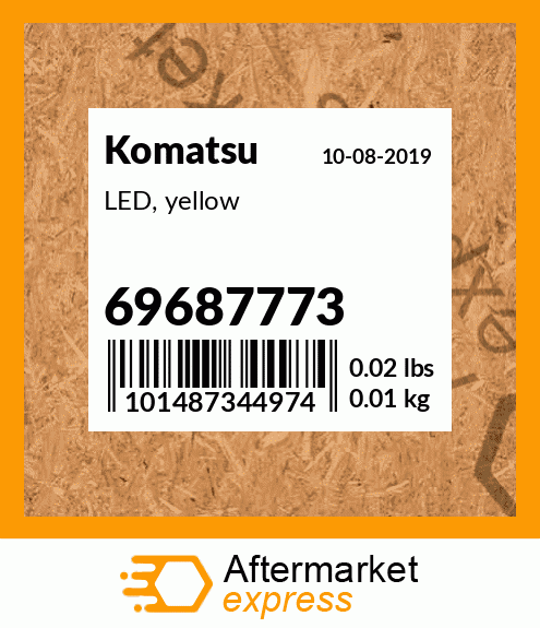 Spare part 69687773 + LED, yellow