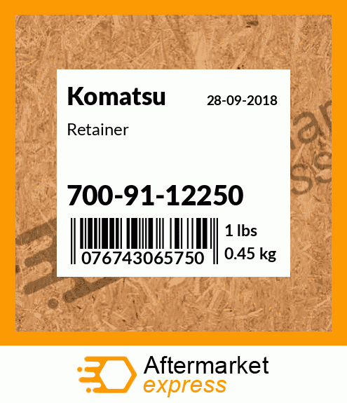 Retainer 700-91-12250