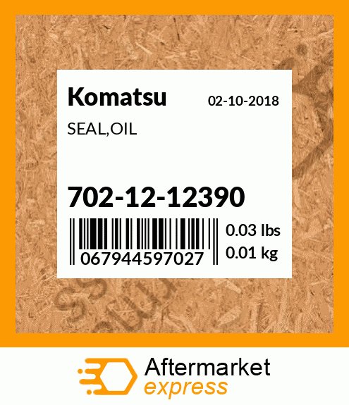 Spare part 7021212390 + SEAL,OIL