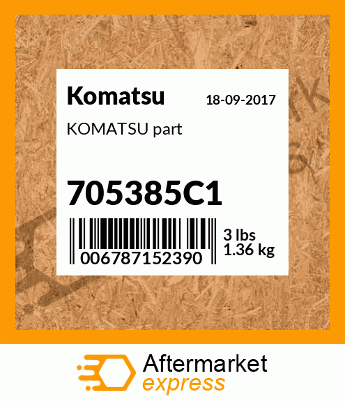 KOMATSU part 705385C1