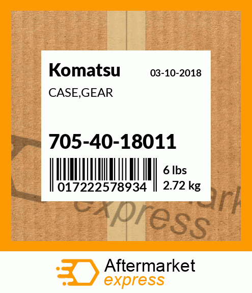 CASE,GEAR 705-40-18011