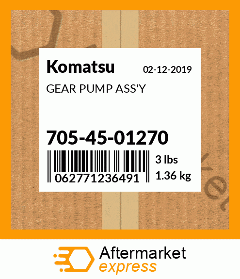 Spare part 7054501270 + GEAR PUMP ASS'Y