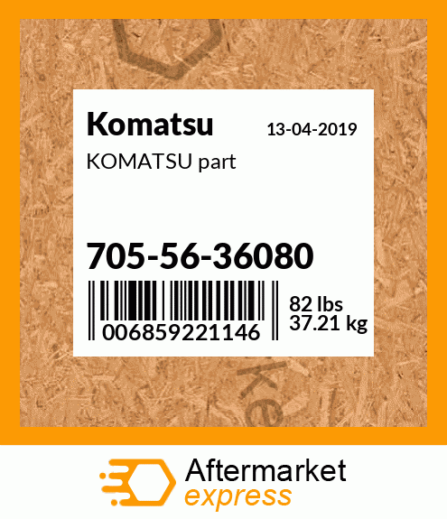 KOMATSU part 705-56-36080