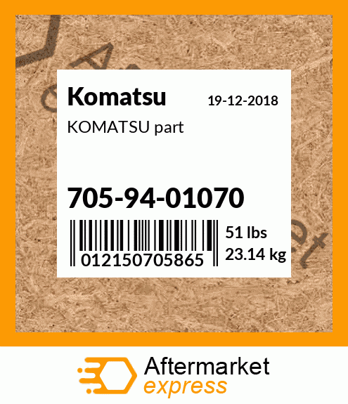 KOMATSU part 705-94-01070