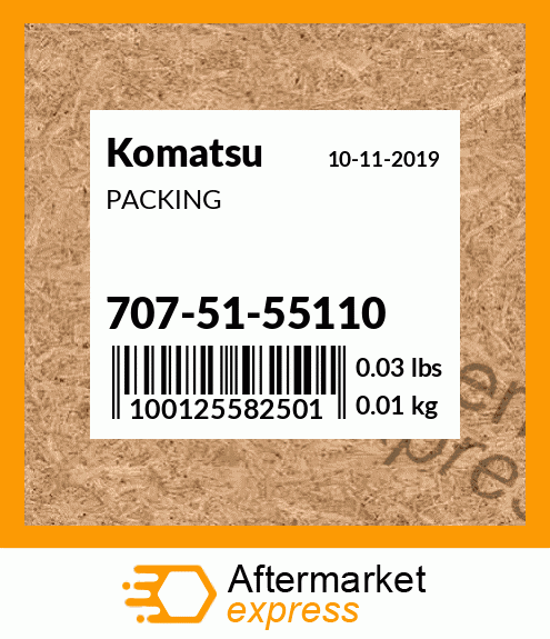 Spare part 7075155110 + PACKING