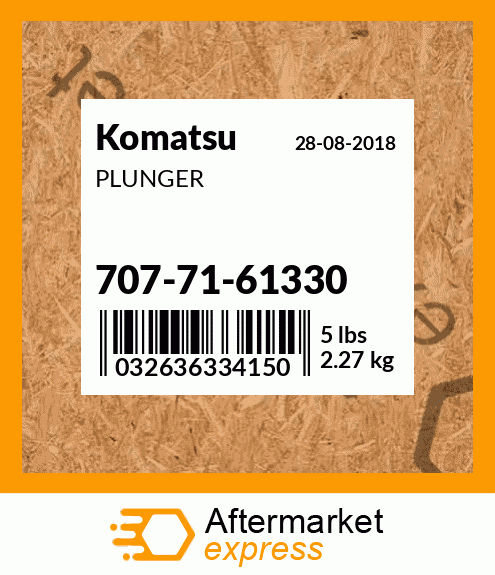 Spare part 707-71-61330 + PLUNGER