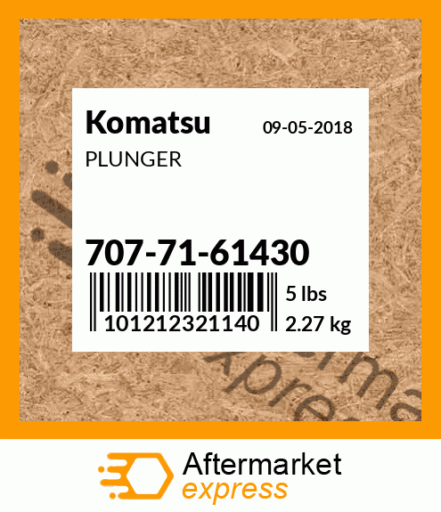 Spare part 7077161430 + PLUNGER