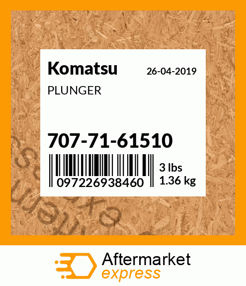 Spare part 7077161510 + PLUNGER