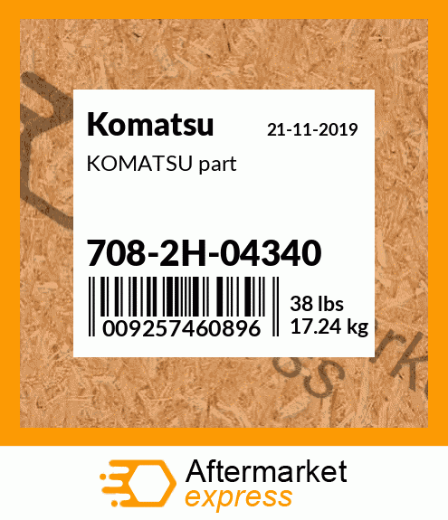 KOMATSU part 708-2H-04340