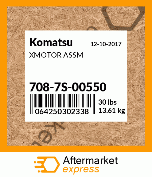 XMOTOR ASSM 708-7S-00550